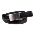 Men's Apt. 9&reg; Plaque-buckle Precision Fit Dress Belt, Size: Medium, Black