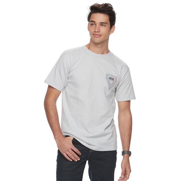 Men's Vans Geometrics Tee, Size: Small, Silver