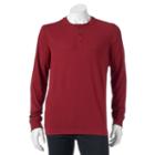 Men's Croft & Barrow&reg; Classic-fit Easy-care Henley, Size: Xl, Dark Red