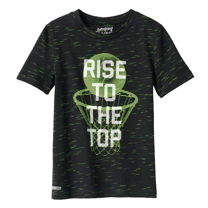 Boys 4-10 Jumping Beans&reg; Play Cool Sporty Graphic Tee, Boy's, Size: 5, Black