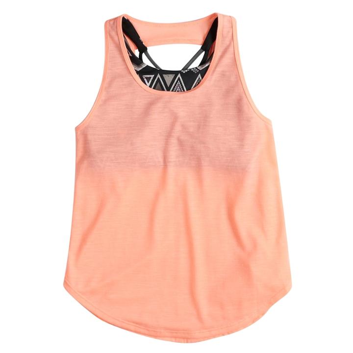Girls 7-16 So&reg; Strappy Tank Top With Built-in Bra, Size: 7-8, Oxford