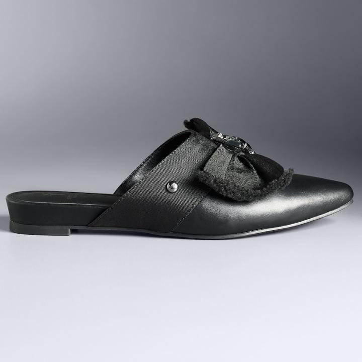 Simply Vera Vera Wang Happiness Women's Slip-on Sandals, Size: 10, Black