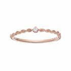 Lc Lauren Conrad 10k Rose Gold Diamond Accent Marquise Ring, Women's, Size: 7, White