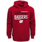 Boys 8-20 Wisconsin Badgers Fleece Hoodie, Size: S 8, Dark Red