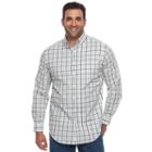 Big & Tall Croft & Barrow&reg; Classic-fit Stretch Woven Button-down Shirt, Men's, Size: Xl Tall, White Oth