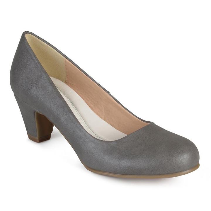 Journee Collection Luu Women's Dress Heels, Girl's, Size: 6.5, Grey