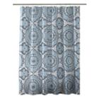 Bath Bliss Mandula Shower Curtain, Adult Unisex, Size: 72x70, Blue