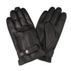 Men's Dockers Leather Touchscreen Gloves, Size: Large, Black