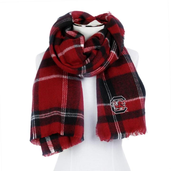 Women's Zoozatz South Carolina Gamecocks Blanket Scarf, Multicolor