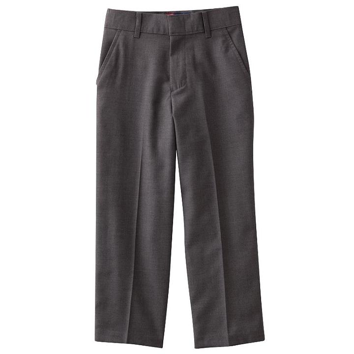 Boys 4-7x Chaps Gabardine School Uniform Dress Pants, Boy's, Size: 6, Grey