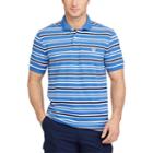 Chaps, Big & Tall Classic-fit Striped Polo, Men's, Size: 3xl Tall, Blue