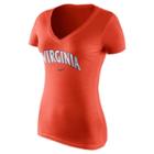 Women's Nike Virginia Cavaliers Wordmark Tee, Size: Xxl, Orange