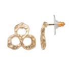 Dana Buchman Hammered Cluster Drop Earrings, Women's, Gold