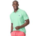 Men's Chaps Stretch Solid Pique Polo, Size: Small, Green