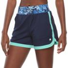 Women's Tek Gear&reg; Mixed Media Shorts, Size: Xs, Dark Blue