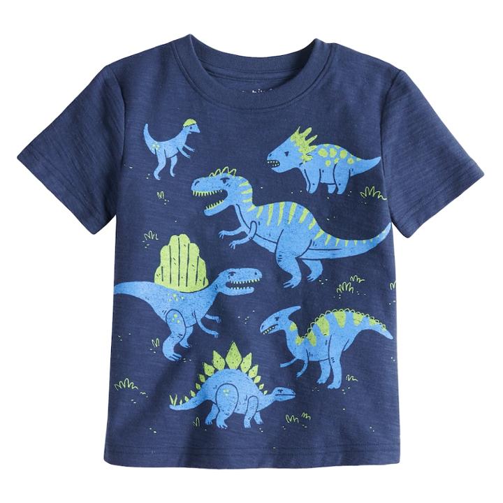 Toddler Boy Jumping Beans&reg; Slubbed Graphic Tee, Size: 5t, Dark Blue