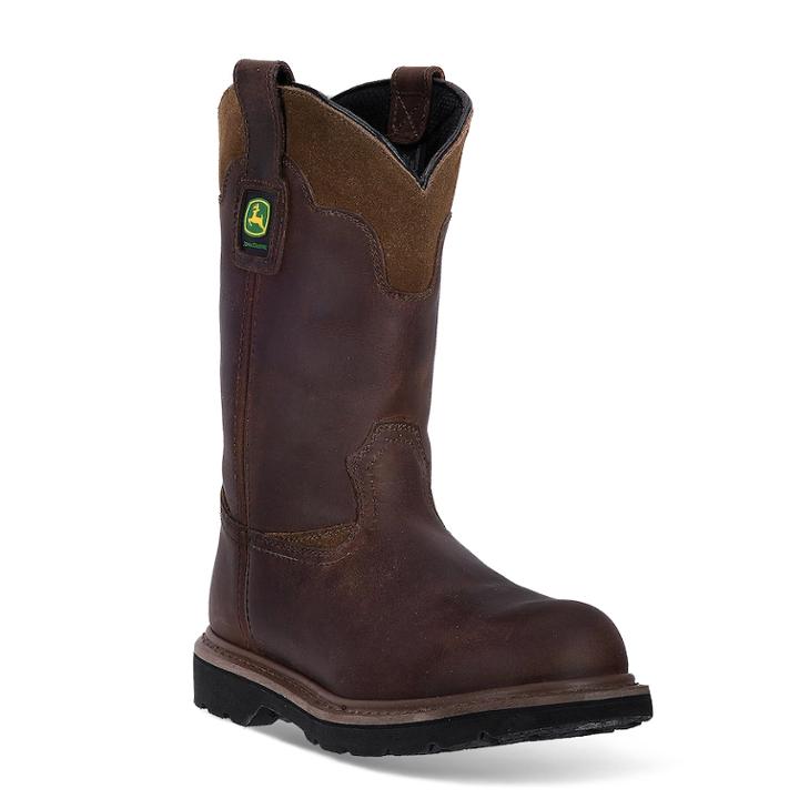 John Deere Men's Western Work Boots, Size: Medium (11.5), Brown
