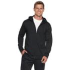Men's Tek Gear&reg; Stretch Full-zip Hoodie, Size: Large, Black