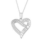 Cubic Zirconia 10k Gold I Love You Heart Pendant Necklace, Women's, Size: 18