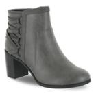 Easy Street Bellamy Women's Ankle Boots, Size: 6 Wide, Med Grey