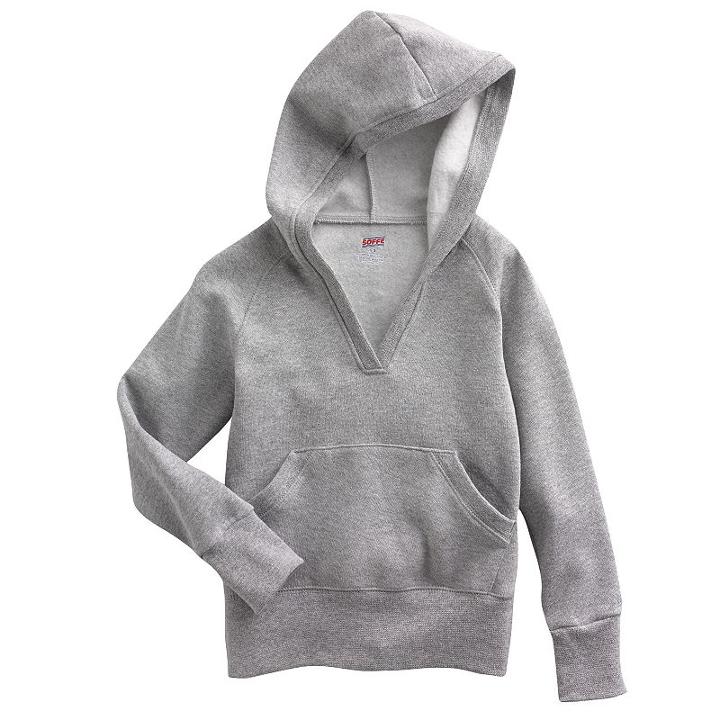 Girl 7-16 Soffe Rugby Hoodie, Size: Large, Oxford