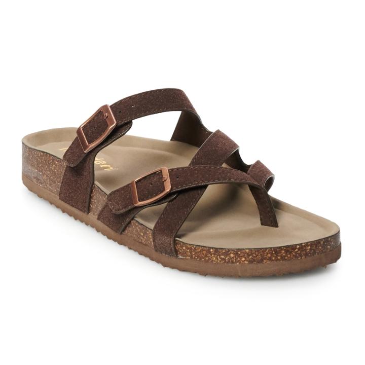 Madden Nyc Bunny Women's Footbed Sandals, Size: Medium (8.5), Med Grey