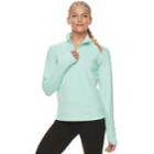 Women's Tek Gear&reg; 1/4 Zip Microstretch Top, Size: Large, Med Green