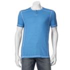 Big & Tall Helix Burnout Henley, Men's, Size: 3xl, Turquoise/blue (turq/aqua)