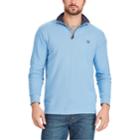 Men's Chaps Classic-fit Quarter-zip Pullover Sweater, Size: Medium, Blue