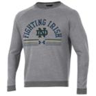 Men's Under Armour Notre Dame Fighting Irish Sport Style Crew Sweatshirt, Size: Small, Gray