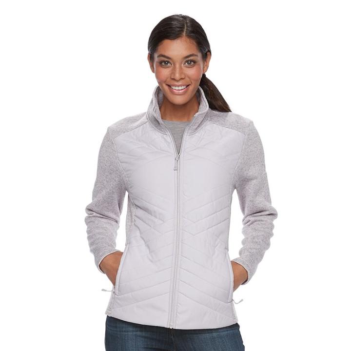Women's Zeroxposur Scarlett Quilted Jacket, Size: Large, Grey Other