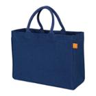 Kaf Home Solid Jute Tote Bag, Women's, Blue (navy)