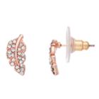 Lc Lauren Conrad Simulated Crystal Nickel Free Leaf Drop Earrings, Women's, Light Red