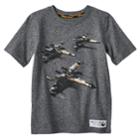Boys 4-7x Star Wars A Collection For Kohl's X-wing Fighter Applique Tee, Size: 6, Dark Grey