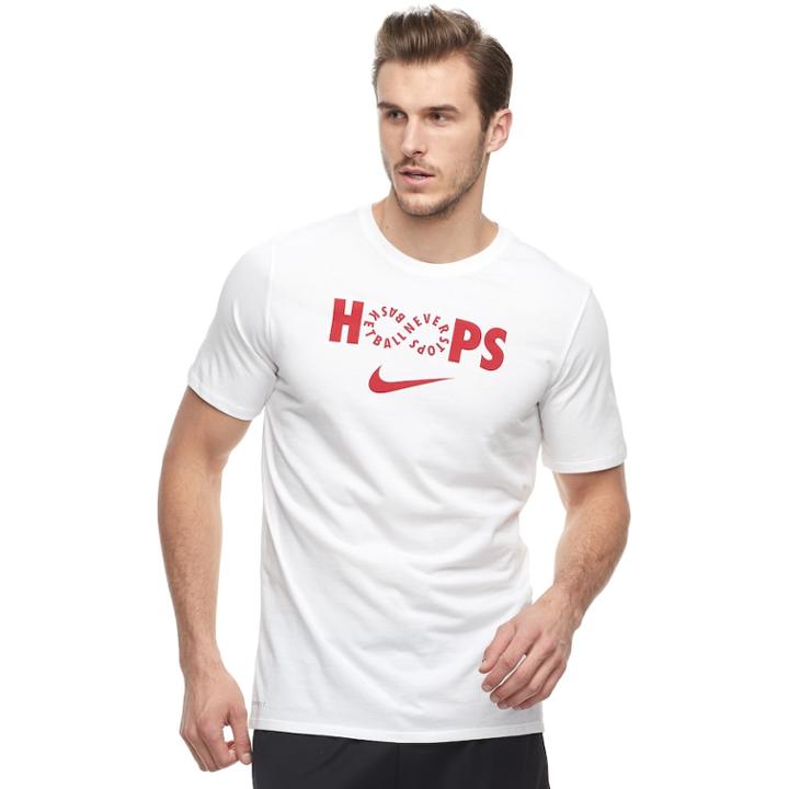 Big & Tall Nike Dry Hoops Basketball Tee, Men's, Size: L Tall, White