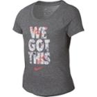 Girls 7-16 Nike We Got This Graphic Tee, Size: Small, Grey