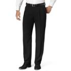 Big & Tall Van Heusen Classic-fit No-iron Pleated Dress Pants, Men's, Size: 42x34, Black