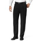 Big & Tall Van Heusen Classic-fit No-iron Pleated Dress Pants, Men's, Size: 42x34, Black
