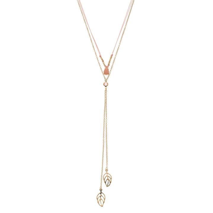 Lc Lauren Conrad Leaf Pendant Necklace, Women's, Pink
