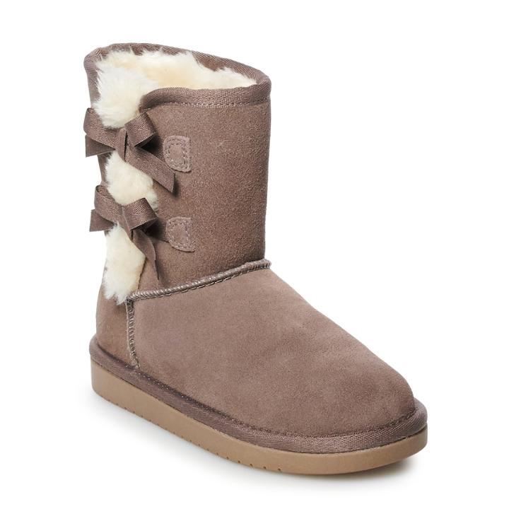 Koolaburra By Ugg Victoria Girls' Short Winter Boots, Size: 3, Grey
