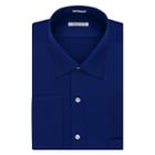 Men's Van Heusen Regular-fit French Cuff Spread-collar Dress Shirt, Size: 17.5-32/33, Blue (navy)