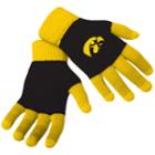 Adult Forever Collectibles Iowa Hawkeyes Knit Colorblock Gloves, Adult Unisex, Multicolor