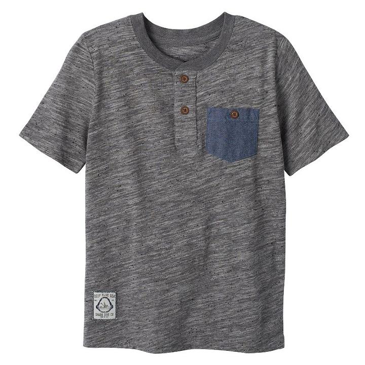 Boys 4-7 Sonoma Goods For Life&trade; Slubbed Short Sleeve Tee, Boy's, Size: 7x, Blue (navy)
