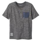 Boys 4-7 Sonoma Goods For Life&trade; Slubbed Short Sleeve Tee, Boy's, Size: 7x, Blue (navy)
