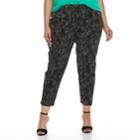 Plus Size Apt. 9&reg; Ankle Pants, Women's, Size: 20 W, Black