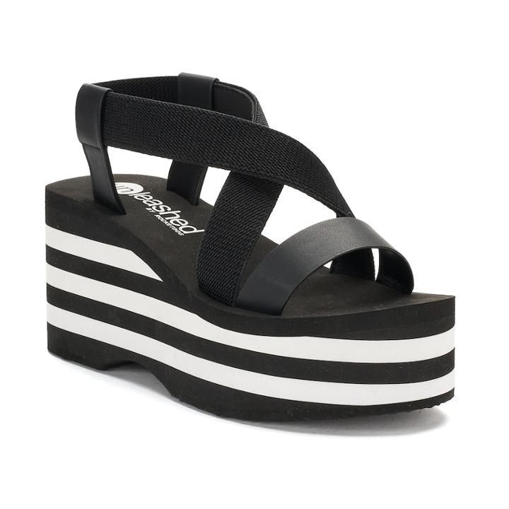 Unleashed By Rocket Dog Lilac Women's Platform Sandals, Size: Medium (8), Black