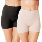 Warner's 2-pack Thigh Shaping Shorts Wa1360, Women's, Size: Xl, Black