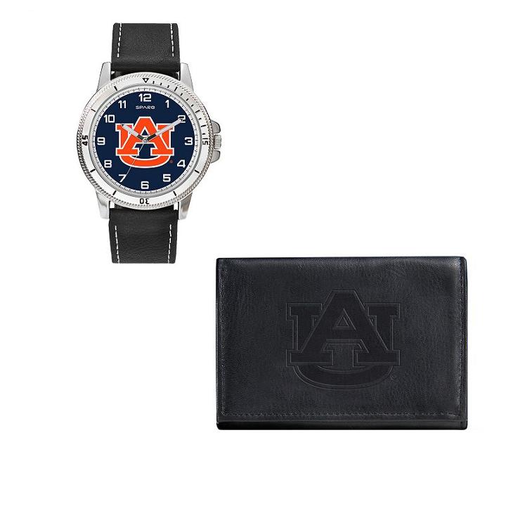 Auburn Tigers Watch & Trifold Wallet Gift Set, Boy's, Black