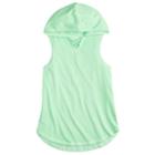 Girls 7-16 So&reg; Hooded Tunic Tank Top, Size: 14, Lt Green