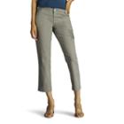 Women's Lee Cargo Crop Capris, Size: 4 - Regular, Med Grey